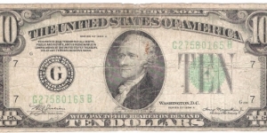 10 Dollars(Chicago/ Illinois-1934) Banknote