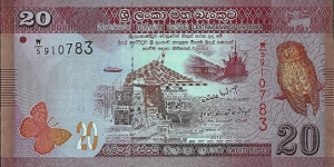 Sri Lanka 2010 20 Rupees. Banknote