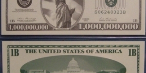 1Billion Dollar Note Banknote