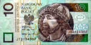 10 złotych.
JT 2124907 Banknote