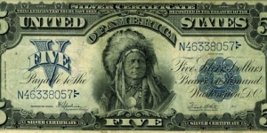 $5 Silver Certificate Banknote