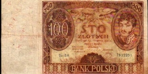 100 Złotych__
pk# 74 a__
02.06.1932 Banknote