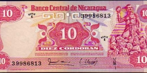 10 Córdobas__
pk# 134__
D. 16.08.1979 Banknote