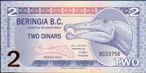 *BERINGIA*__
2 Dollars__
pk# NL__
Polymer Banknote