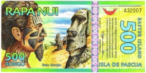 500 Rongo(Easter Island 2012) Banknote