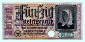 50 Reichsmark for territories under German occupation
(WW II issue)
Malbork castle  Banknote