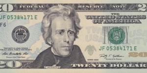 USA PNew (20 dollars 2009) Banknote