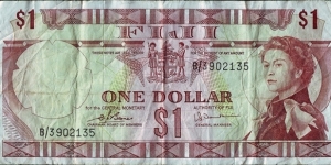 Fiji N.D. 1 Dollar. Banknote