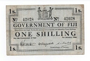 One Shilling Government of Fiji Banknote