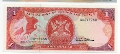 1 Dollar Central Bank of Trinidad and Tobago Banknote