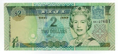 2 Dollars Fiji Banknote