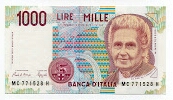 1000 Lire Bank of Italy P114 Banknote