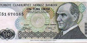 10 Turk Lirasi Banknote