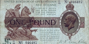 Great Britain N.D. 1 Pound.

One of the few true British banknotes. Banknote