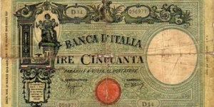 *KINGDOM*
__________

50 Lire_
pk# 64 _
31.3.1943__
Signature Azzolini and Urbini Banknote
