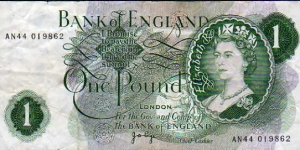 1 Pound__
pk# 374 g__
sign. J.B. Page__
n° AN44 019862 Banknote