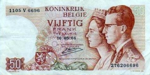 50 Francs from Belgium Banknote