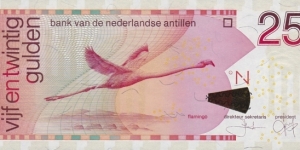 Netherlands Antilles P29d (25 gulden 1/1-2006) Banknote