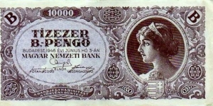 Magyar Nemzeti Bank 10000 B.-Pengo Banknote