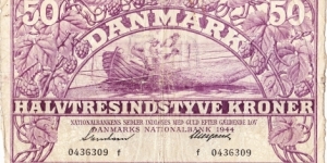 50 kroner Banknote