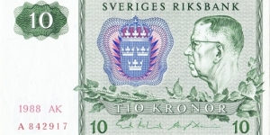 10 kronor Banknote