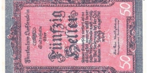 50 Heller Banknote