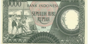 IndonesiaBN 10000 Rupiah 1964(green) Banknote
