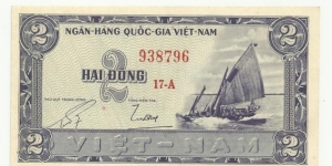 VietNam-South 2 Ðồng ND(1955-62) Banknote