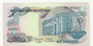 VietNam-South 1000 Ðồng ND(1970) Banknote