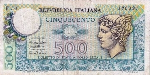 500 Lire  Banknote