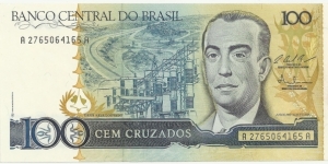 Brasil 100 Cruzados ND(1986) Banknote