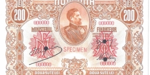 200 Lei(Reproduction) Banknote