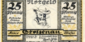 25 Pfg. Notgeld Stolzenau Banknote