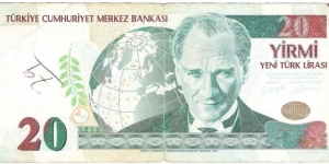 20 Yeni Lira Banknote