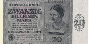 20.000.000.000.000 Mark (Modern Reprint) Banknote
