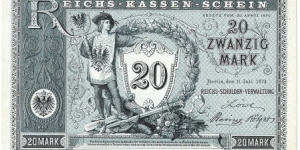 20 Mark(Modern Reprint) Banknote