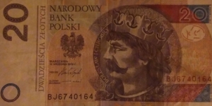 Poland 20 Złotych
BJ 6740164 Banknote