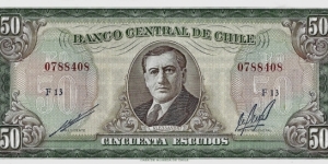 CHILE 50 Escudos 1973 Banknote