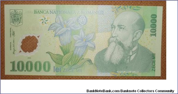 10,000 Lei, polymer. Banknote