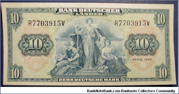 Germany 1949 10 Marks

NOT FOR SALE Banknote