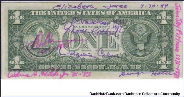 Banknote from USA year 1984