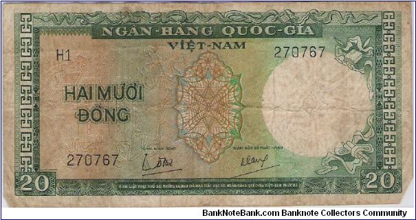 Banknote from Vietnam year 1967