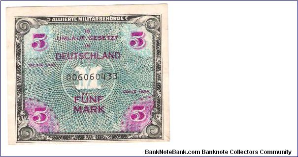 Allied military Currency / Germany printed by the BEP or BY RUSSIA Banknote