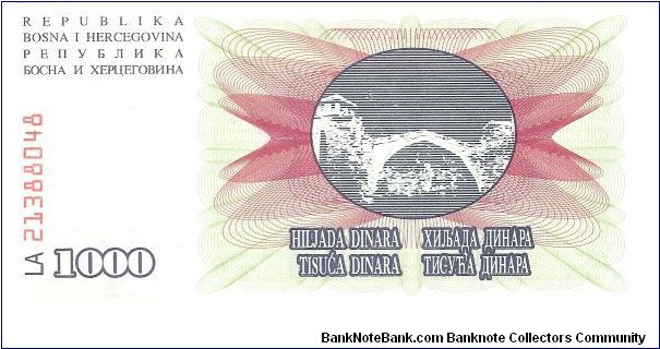 1,000 Dinara

P15 Banknote