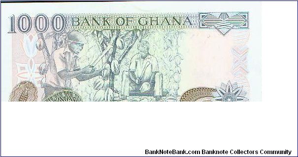 Banknote from Ghana year 2001