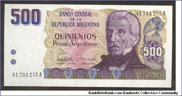 Argentina 500 Pesos 1984 P316 Banknote