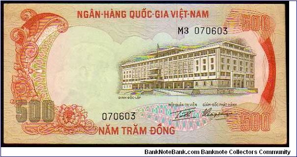 (Vietnam - South)

500 Dong
Pk 33 Banknote