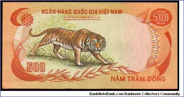 Banknote from Vietnam year 1972