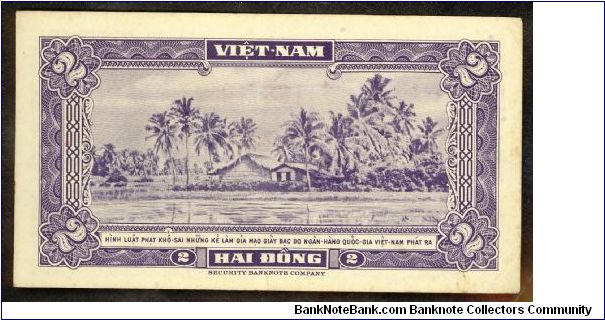 Banknote from Vietnam year 1955