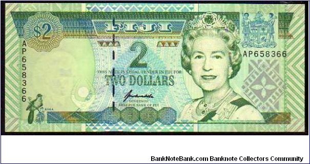 2 Dollars
Pk 88 Banknote